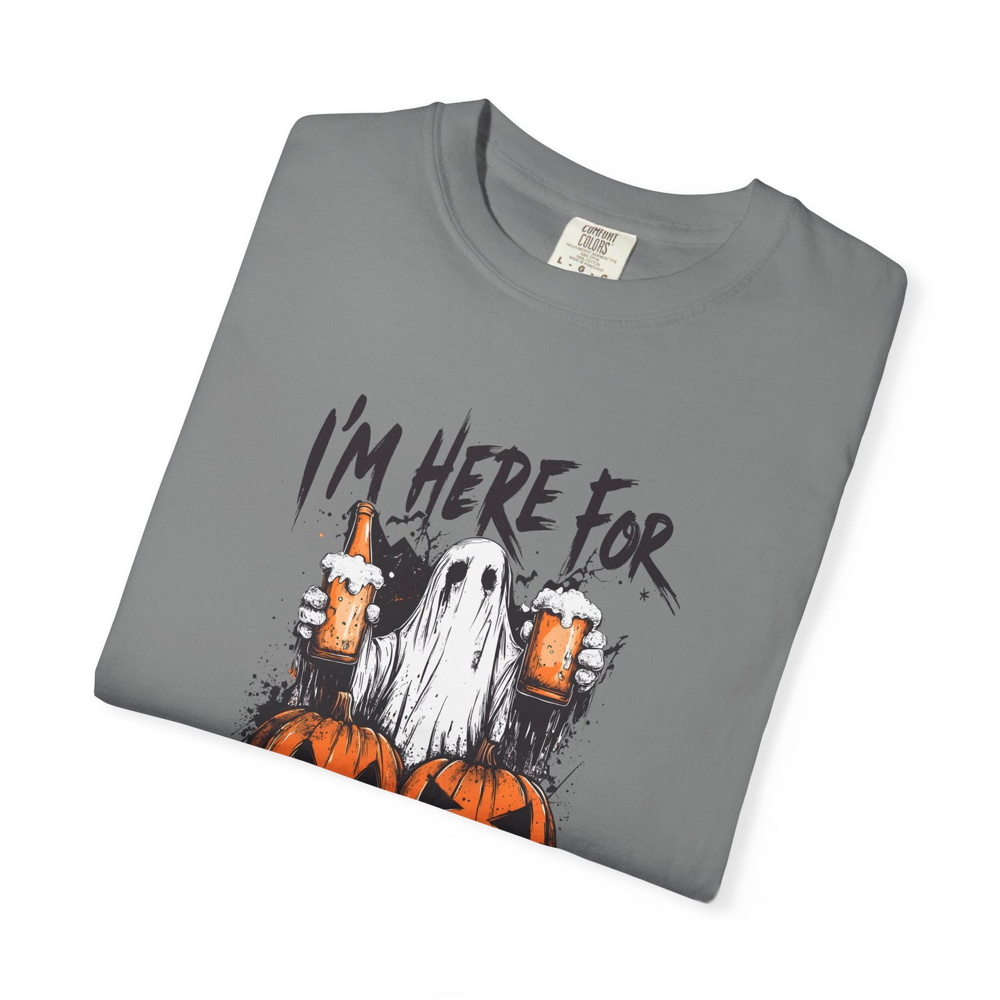 “I’m Here For The Boos” Graphic Tee - Black font