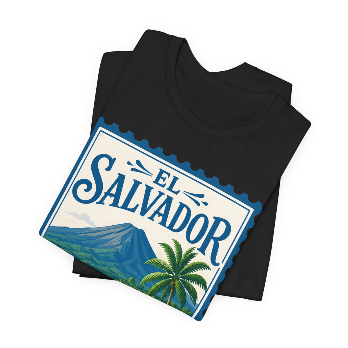 El Salvador Vintage Postage Stamp Graphic Tee