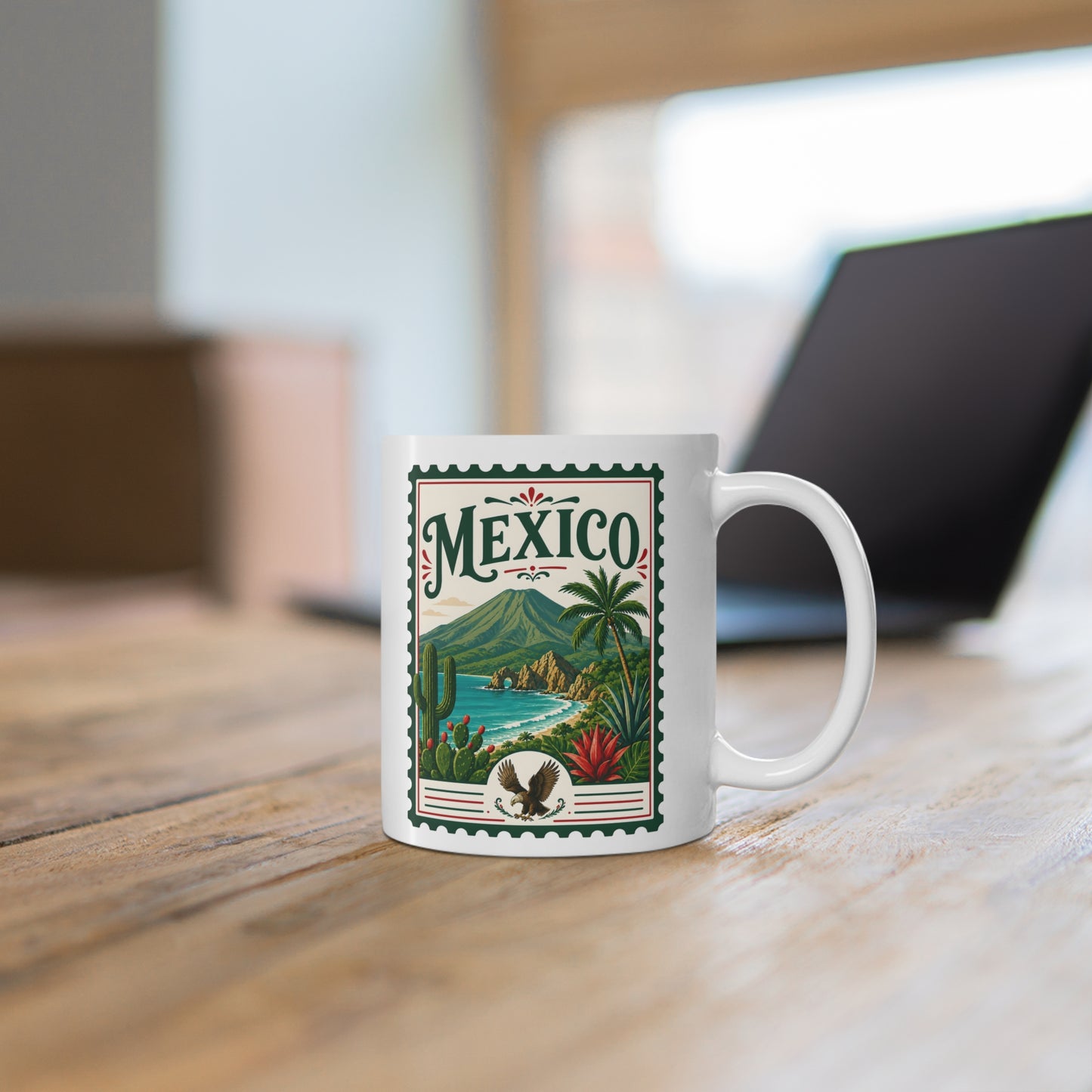 Mexico Travel Stamp Mug — 11 oz.