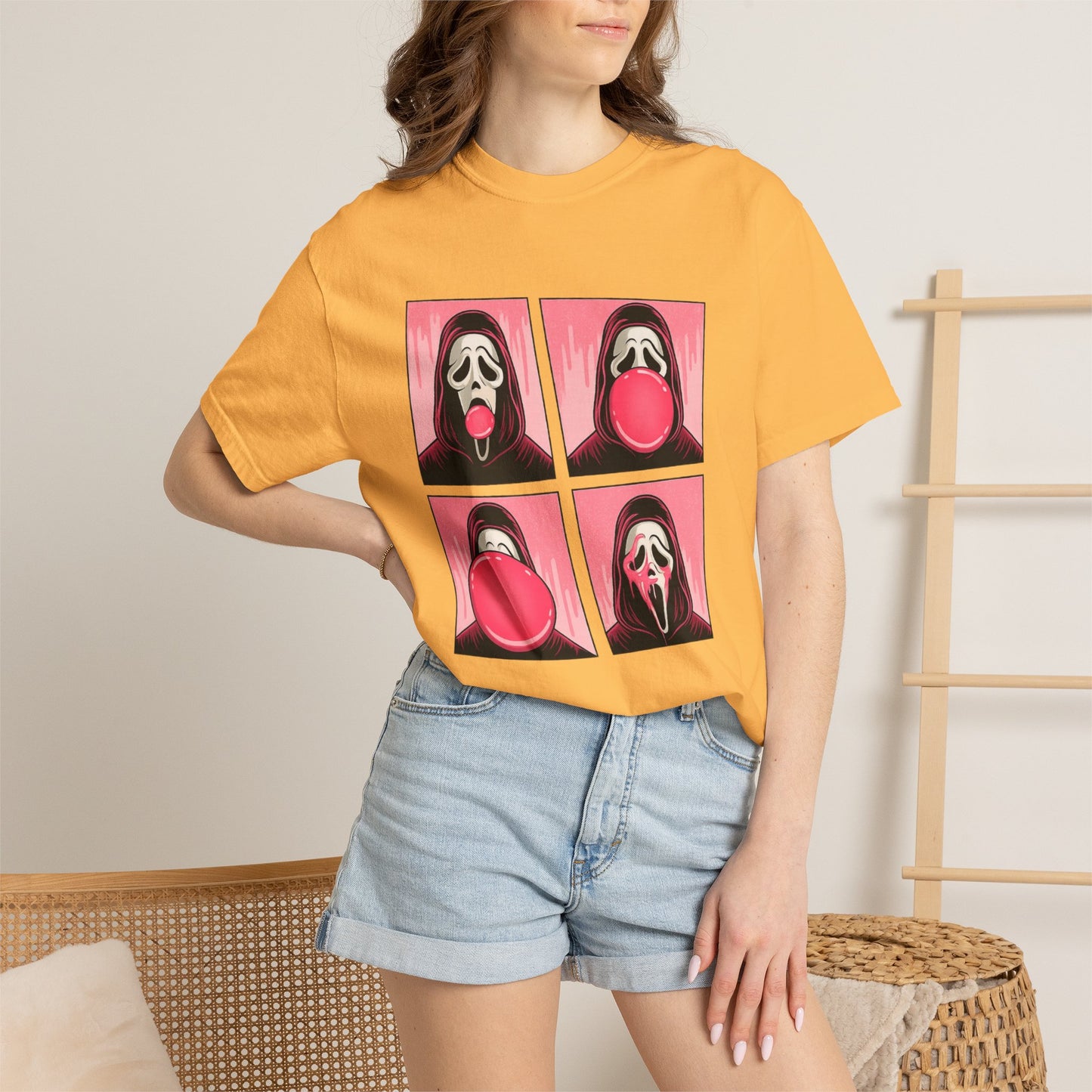Spooky Ghostface Pop Graphic Tee