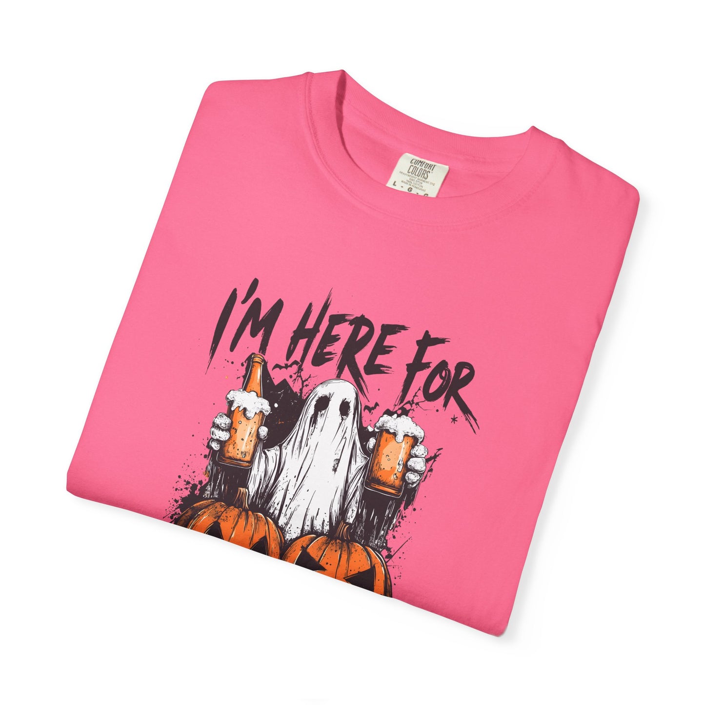 “I’m Here For The Boos” Graphic Tee - Black font