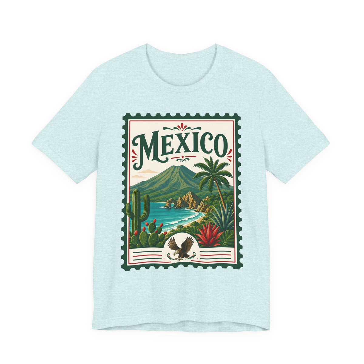 Mexico Vintage Postage Stamp Graphic Tee