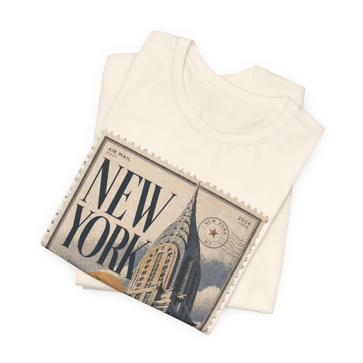 New York Vintage Postage Stamp Graphic T‑Shirt