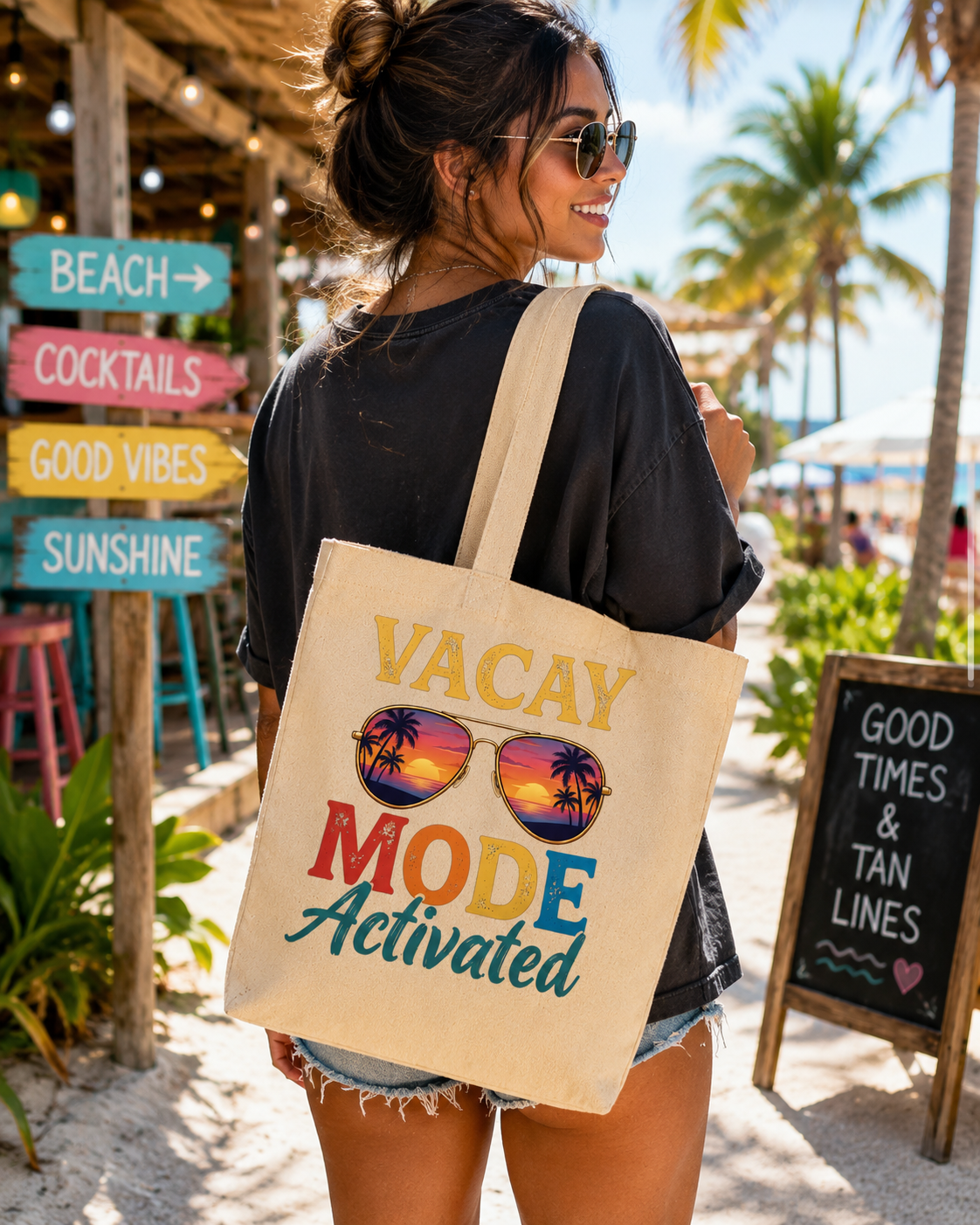 "Vacay Mode Activated" Tote