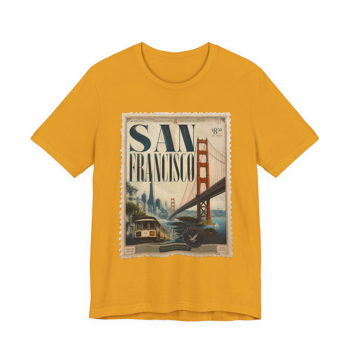 San Francisco Vintage Postage Stamp Graphic Tee