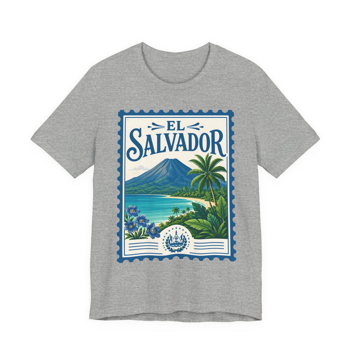 El Salvador Vintage Postage Stamp Graphic Tee