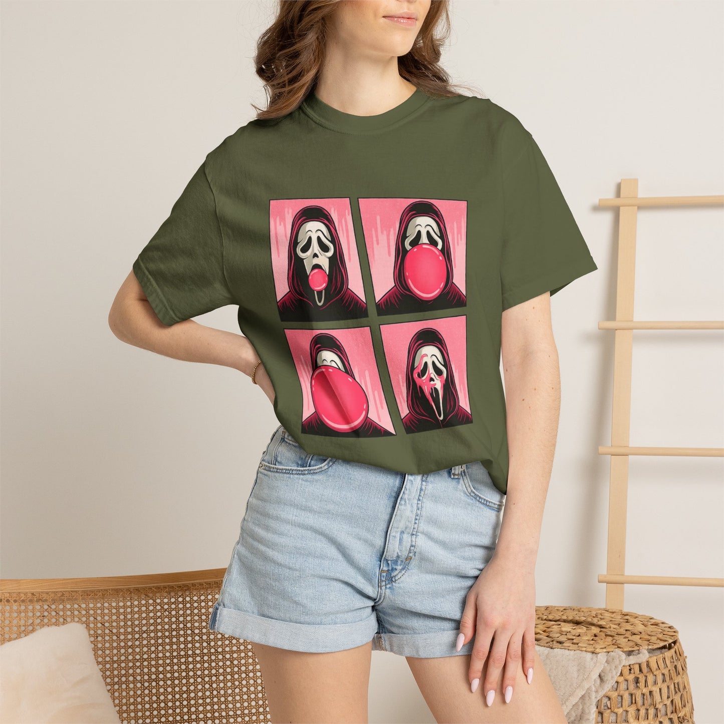 Spooky Ghostface Pop Graphic Tee