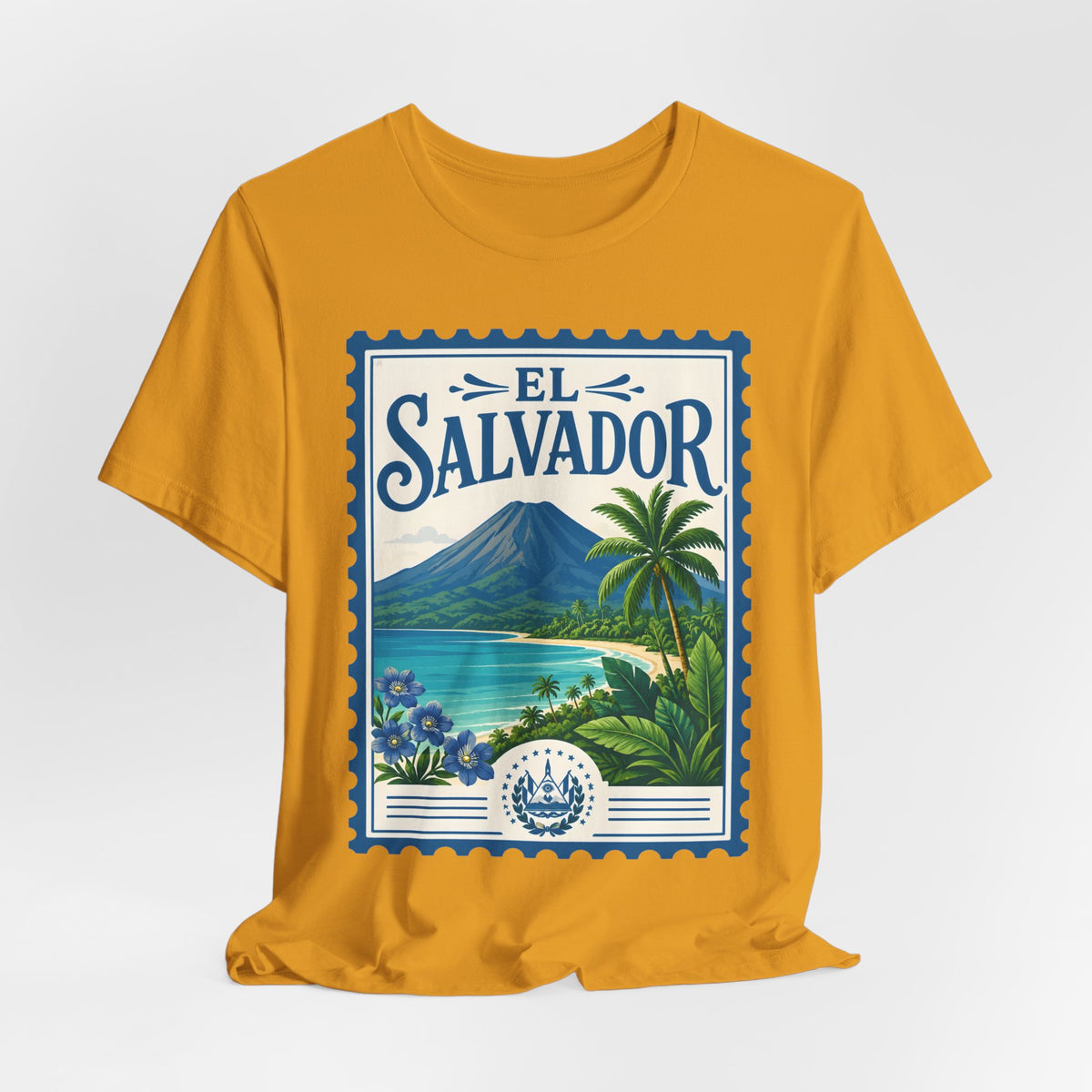 El Salvador Vintage Postage Stamp Graphic Tee