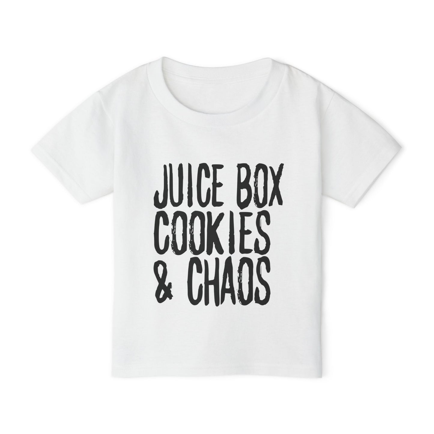 Toddler T-Shirt - "Juice Box, Cookies & Chaos" Playful Kids Tee