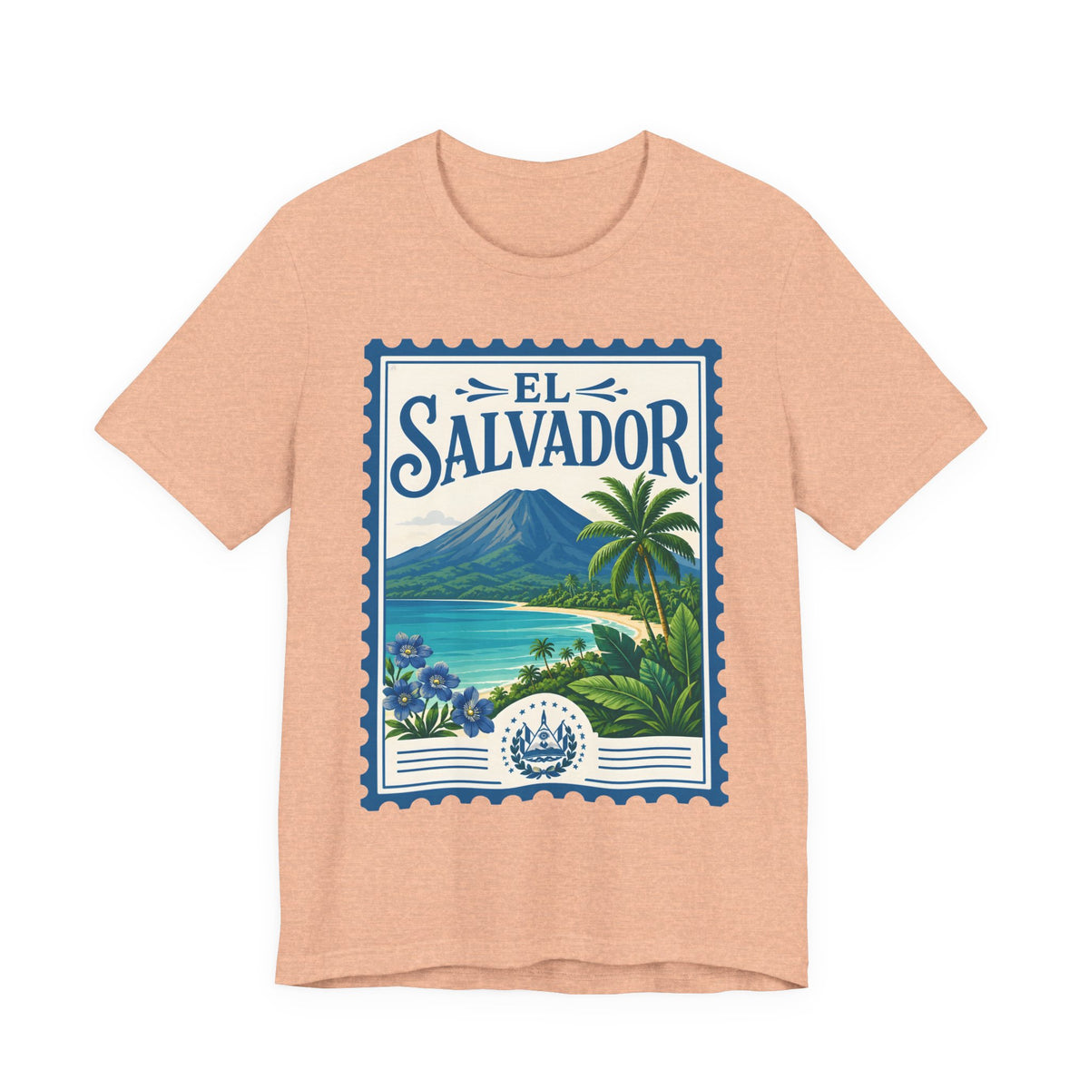 El Salvador Vintage Postage Stamp Graphic Tee
