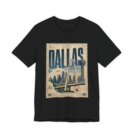 Dallas Vintage Postage Stamp Graphic Tee