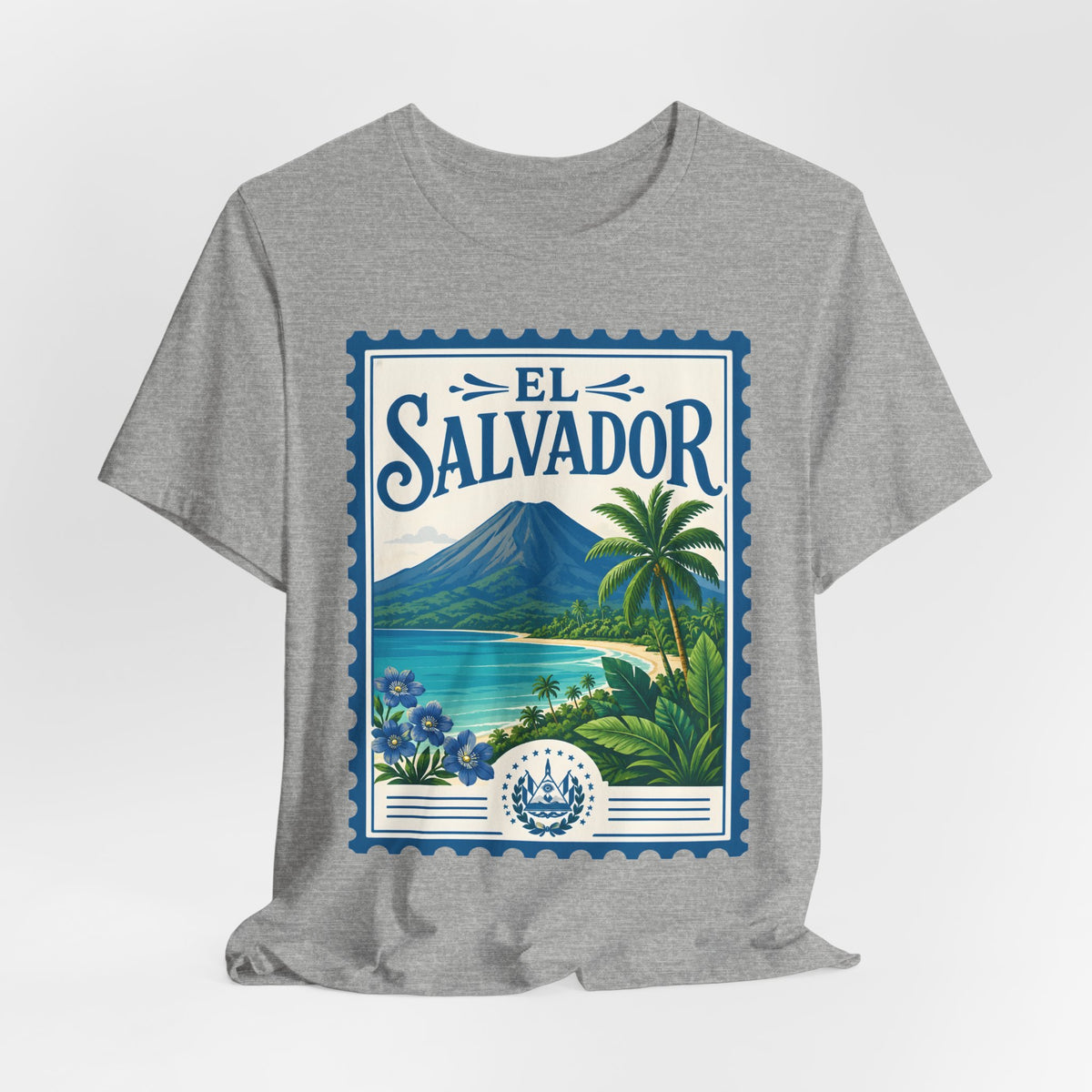 El Salvador Vintage Postage Stamp Graphic Tee