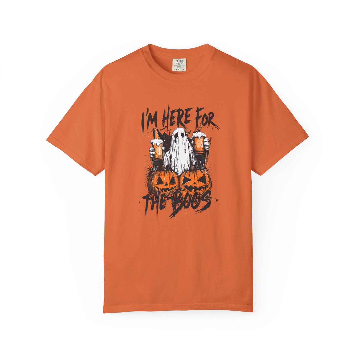 “I’m Here For The Boos” Graphic Tee - Black font