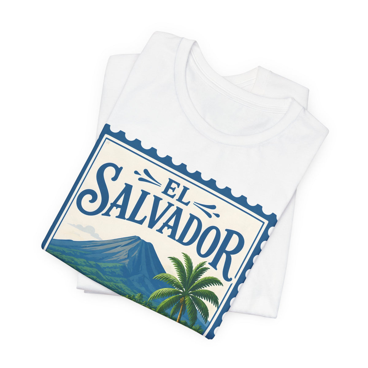 El Salvador Vintage Postage Stamp Graphic Tee
