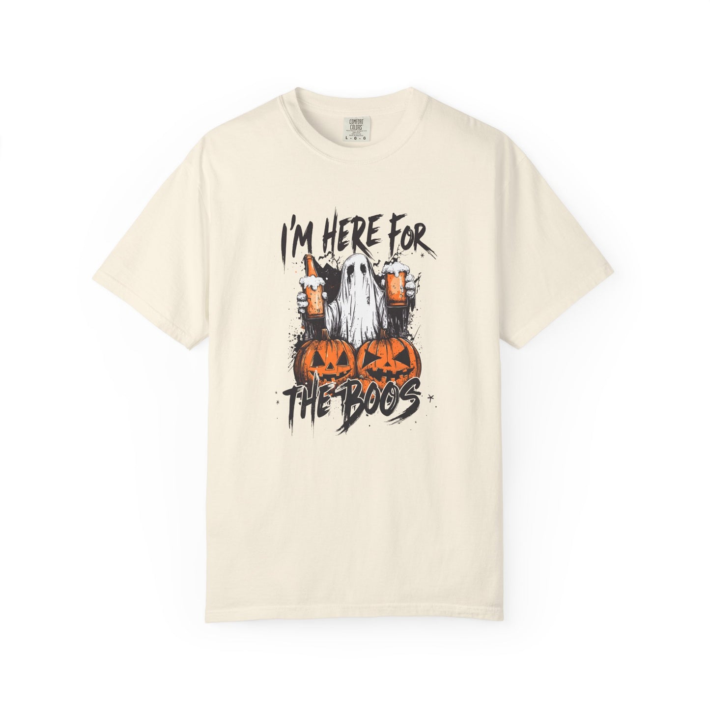 “I’m Here For The Boos” Graphic Tee - Black font