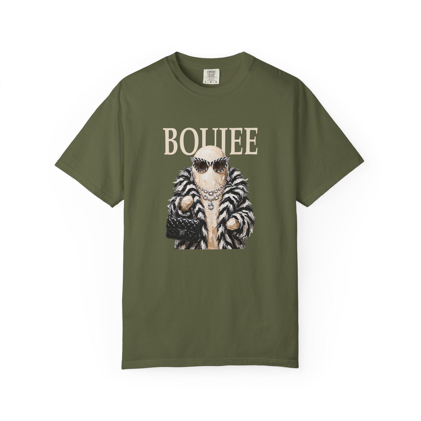Boujee Ghost Zebra Fur  Graphic Tee