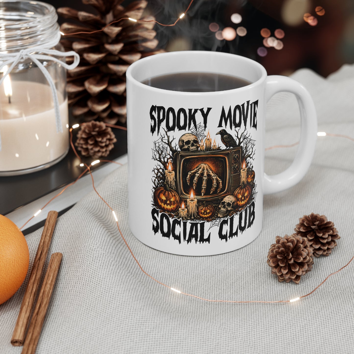 Spooky Movie Social Club Mug — 11 oz.