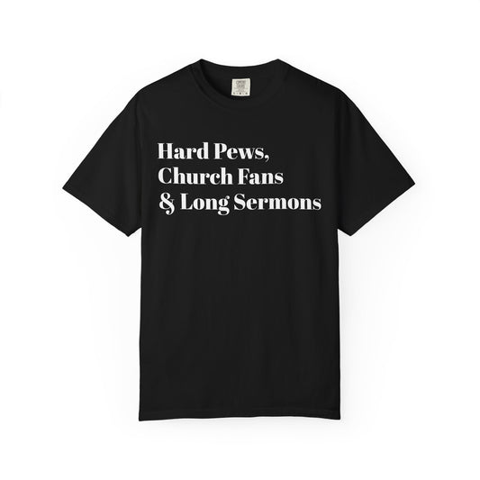 Hard Pews Nostalgia Tee - White font