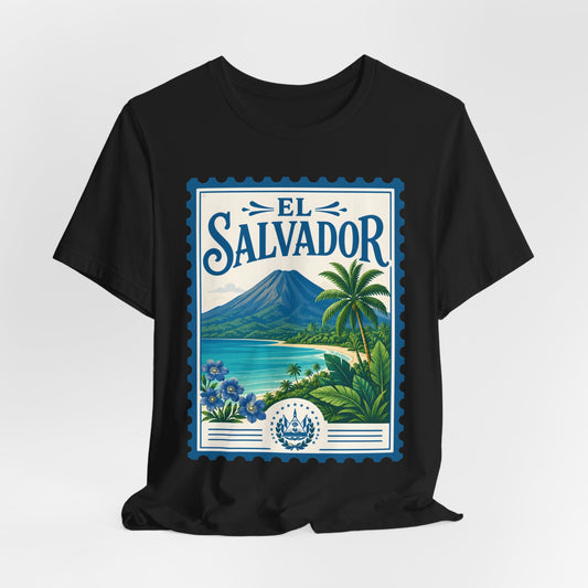 El Salvador Vintage Postage Stamp Graphic Tee