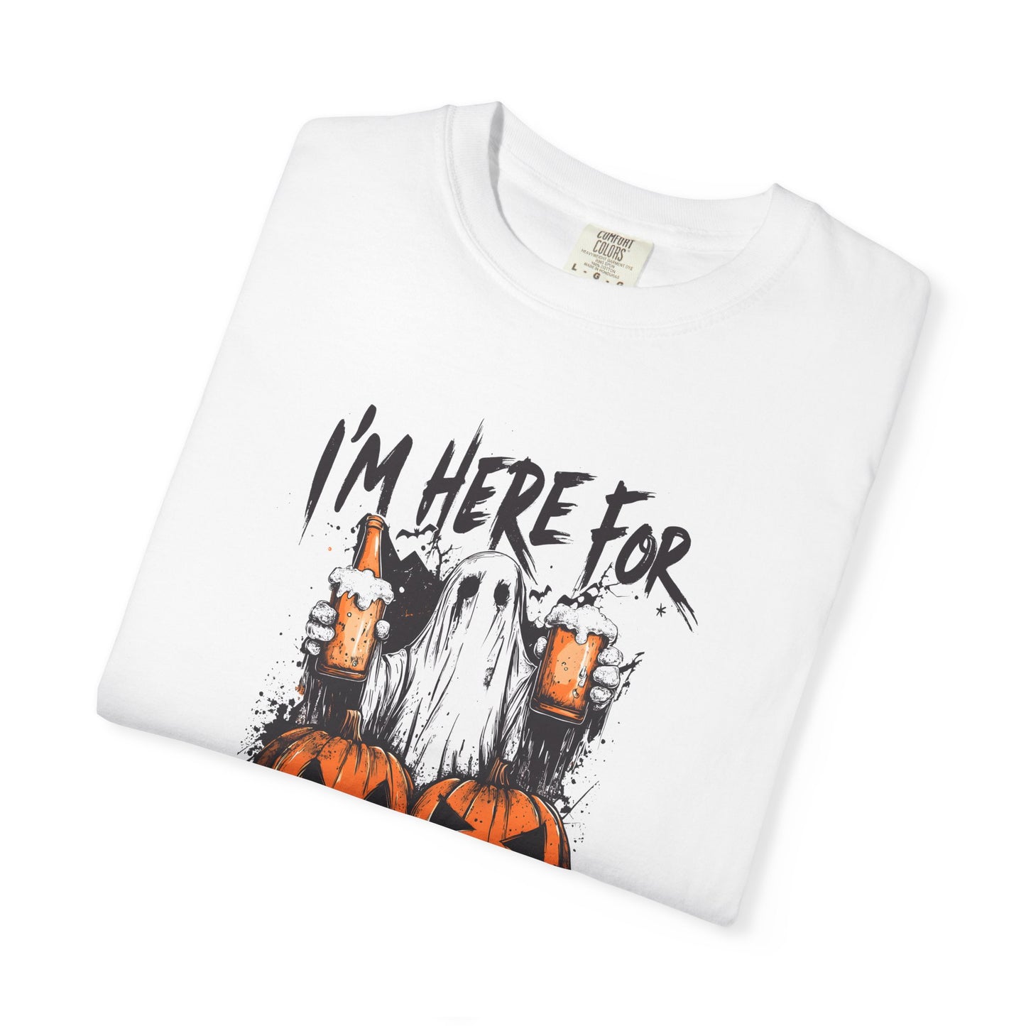 “I’m Here For The Boos” Graphic Tee - Black font