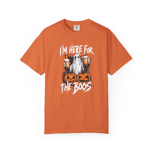“I’m Here For The Boos” Graphic Tee - White font