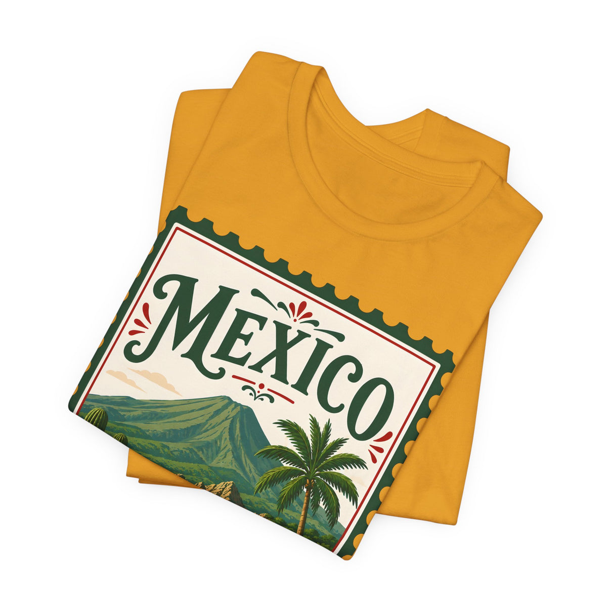 Mexico Vintage Postage Stamp Graphic Tee