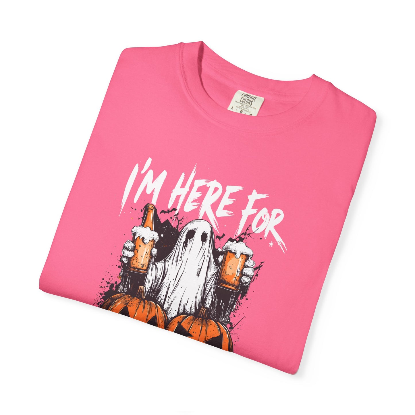 “I’m Here For The Boos” Graphic Tee - White font