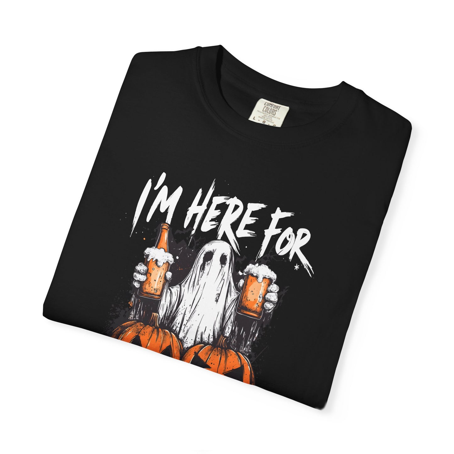 “I’m Here For The Boos” Graphic Tee - White font