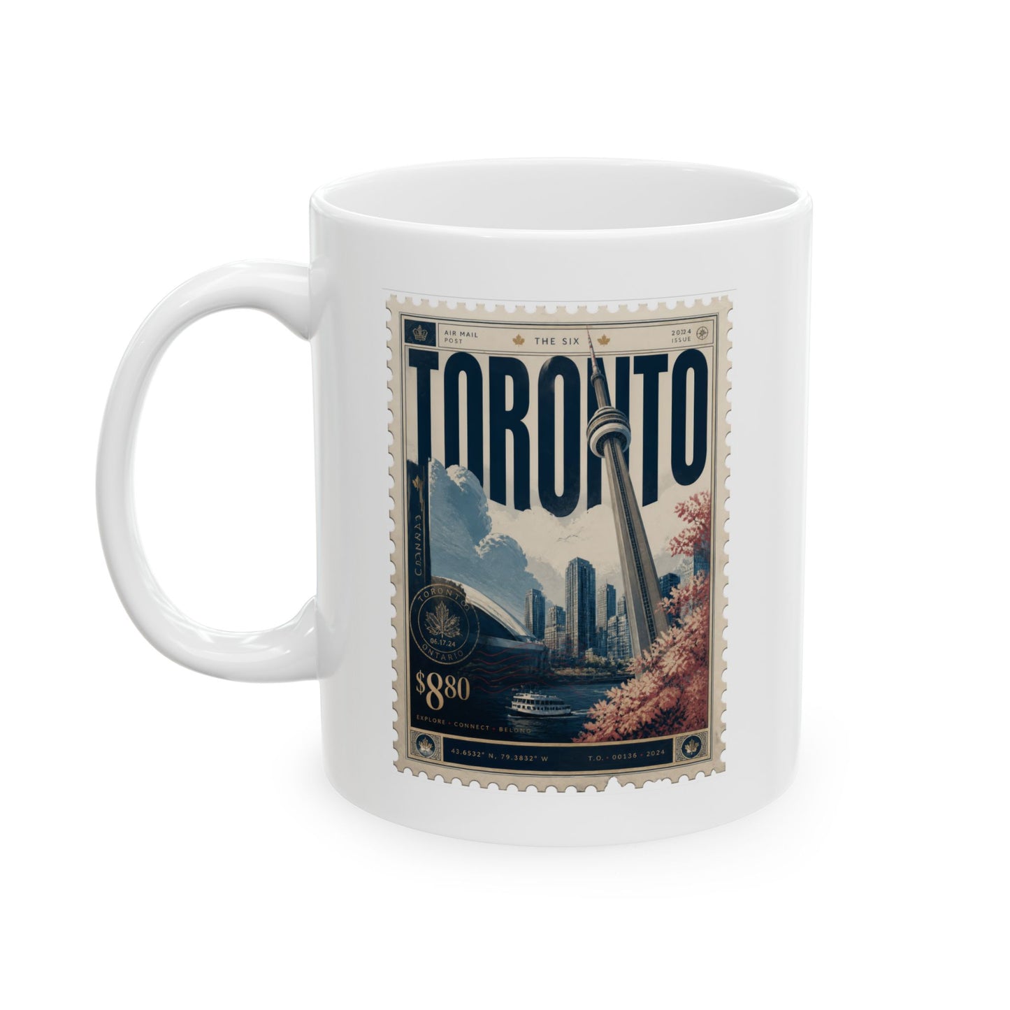 "Toronto" Vintage Travel Stamp Mug – 11 oz.