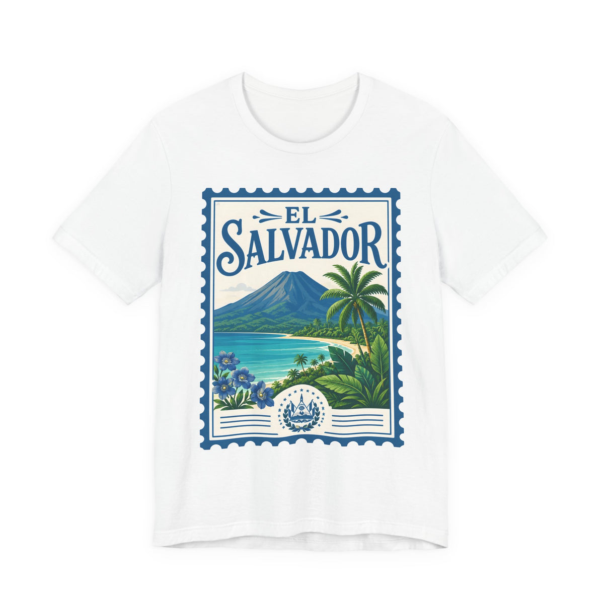 El Salvador Vintage Postage Stamp Graphic Tee