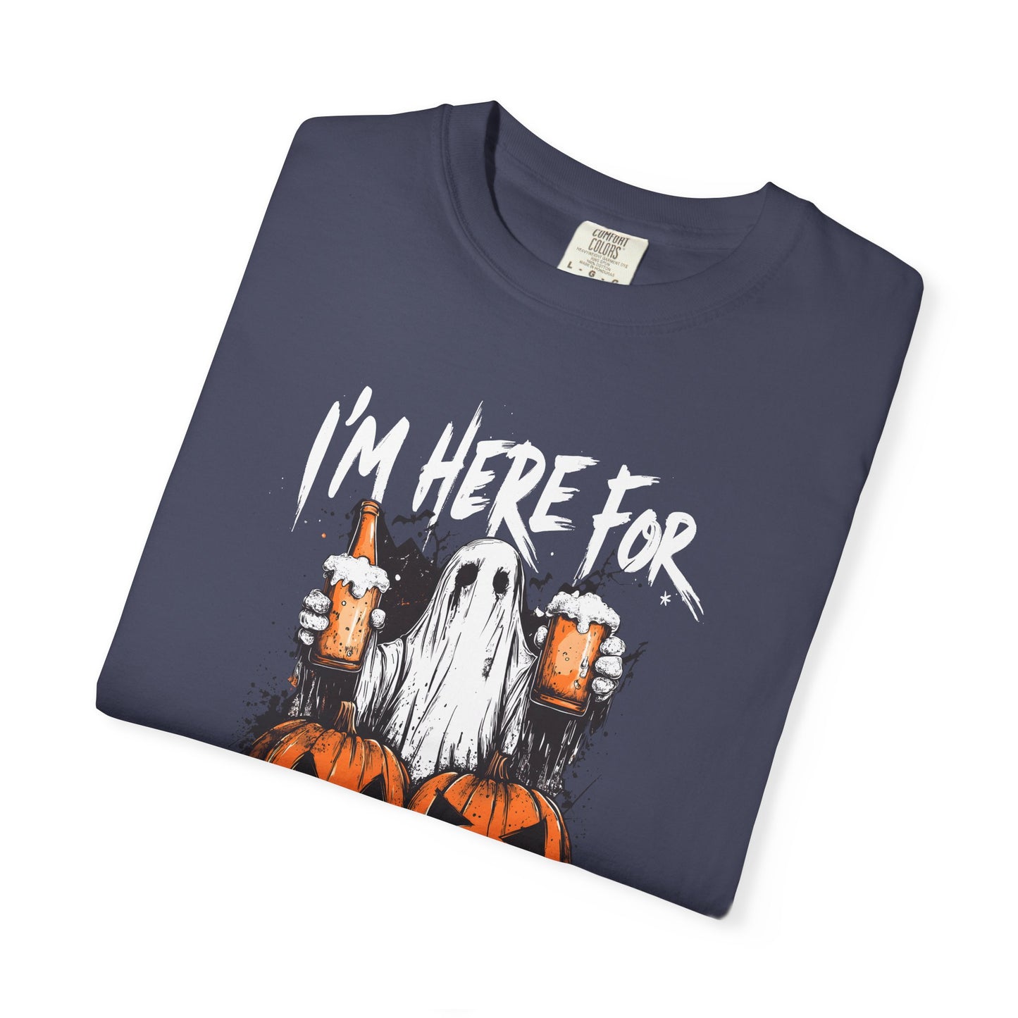 “I’m Here For The Boos” Graphic Tee - White font
