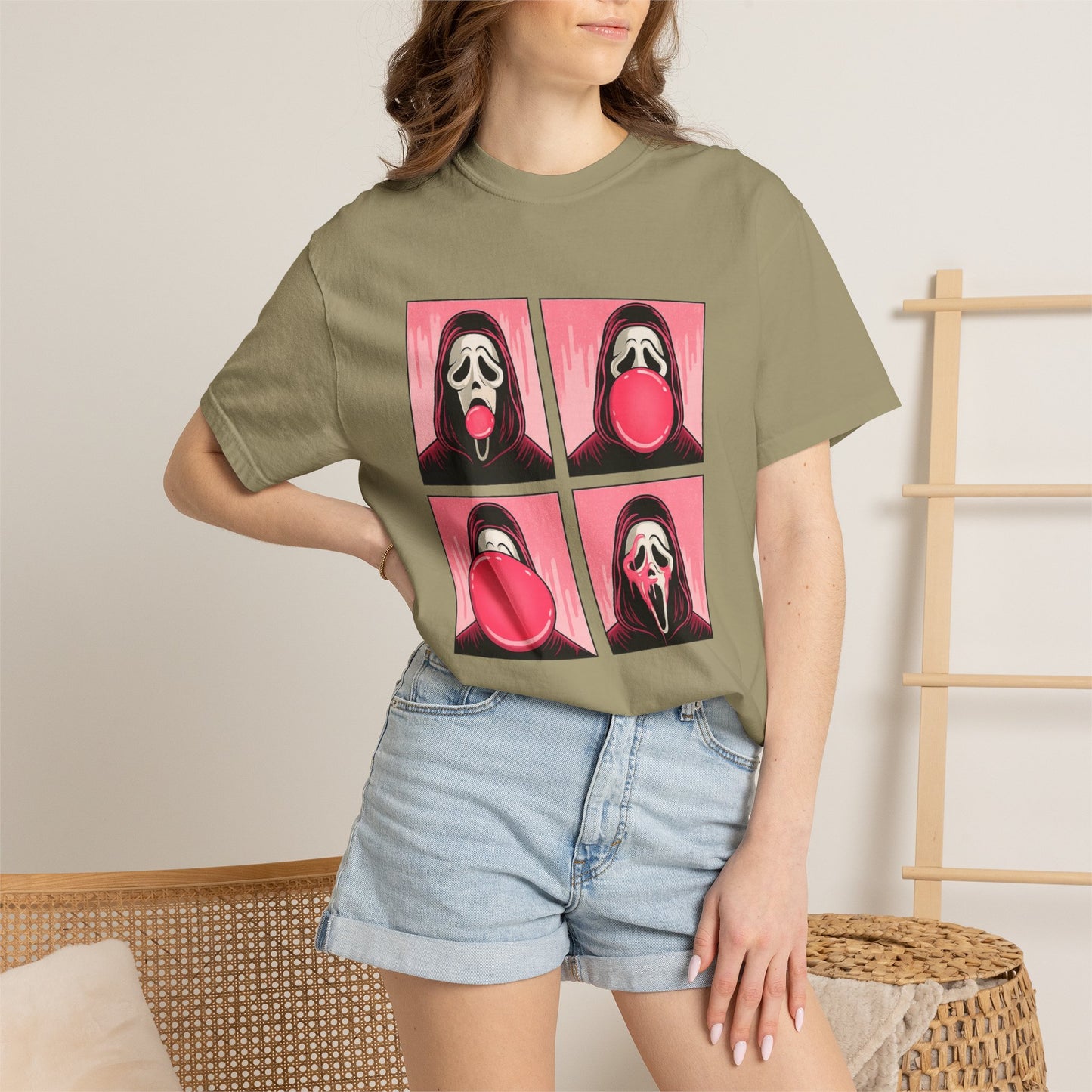 Spooky Ghostface Pop Graphic Tee