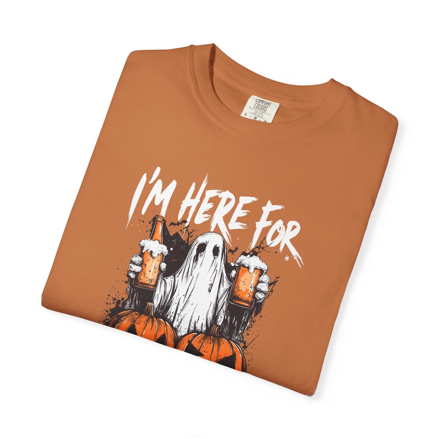 “I’m Here For The Boos” Graphic Tee - White font