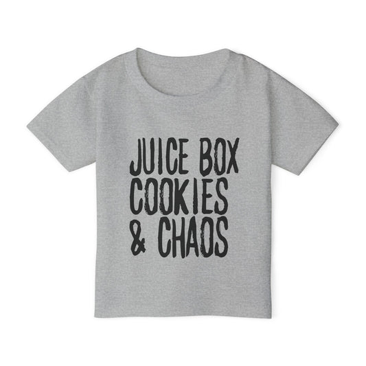 Toddler T-Shirt - "Juice Box, Cookies & Chaos" Playful Kids Tee
