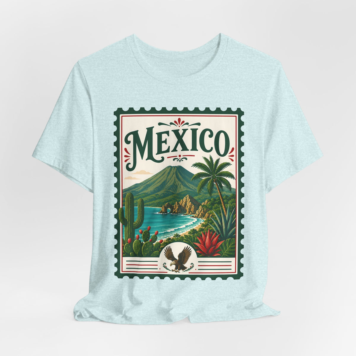 Mexico Vintage Postage Stamp Graphic Tee