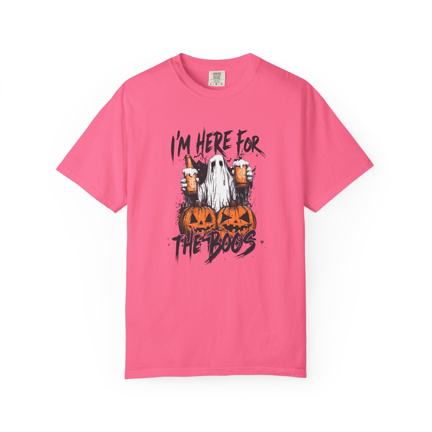 “I’m Here For The Boos” Graphic Tee - Black font