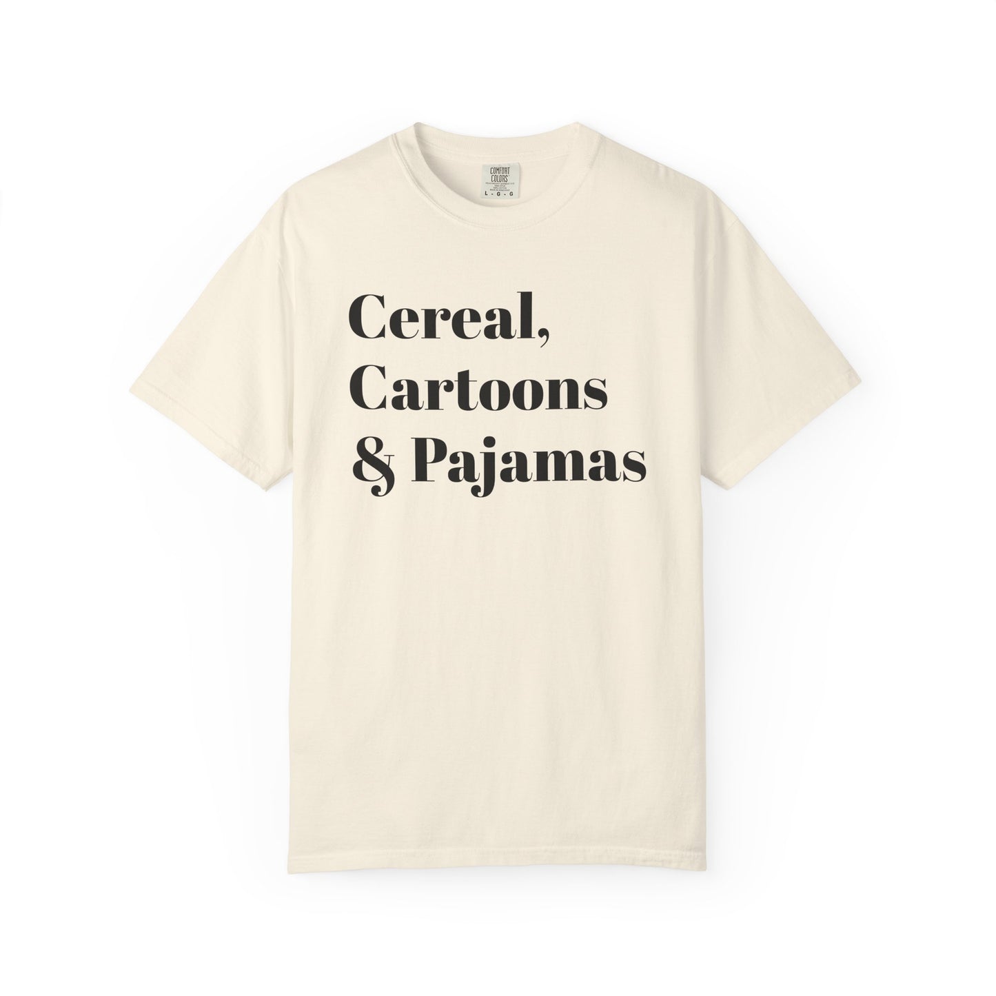 Cereal Nostalgia Tee - Black font