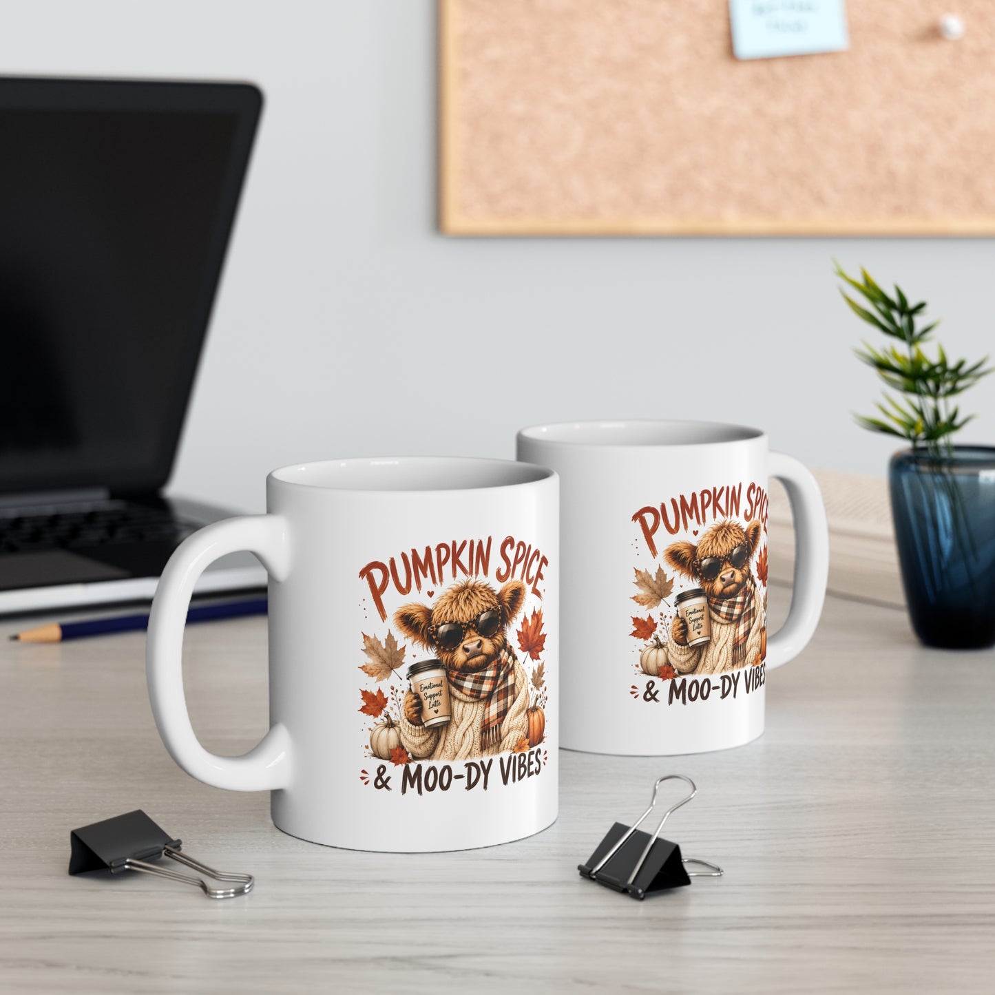 Pumpkin Spice Cow Mug — 11 oz.