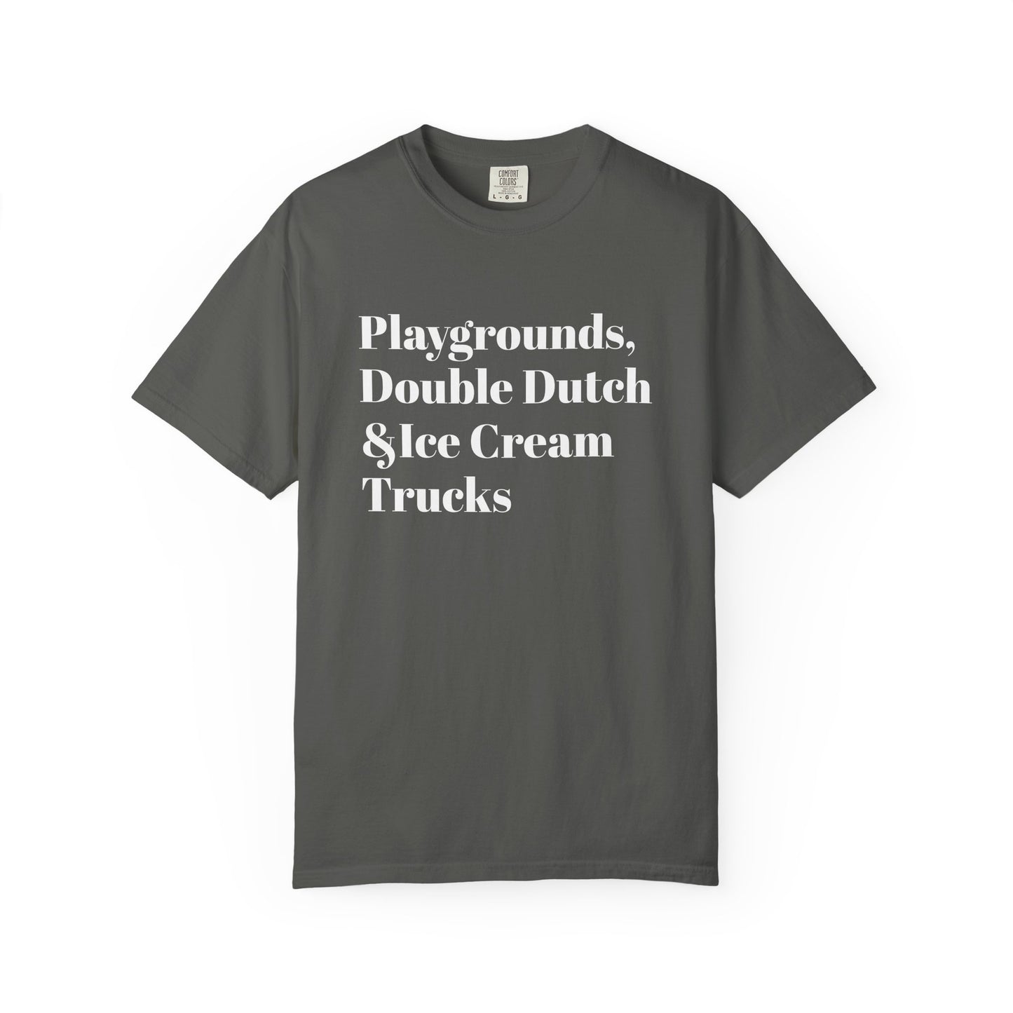 Playground Nostalgia Tee - White font