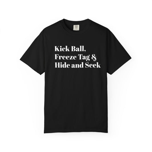 Kick Ball Nostalgia Tee - White font