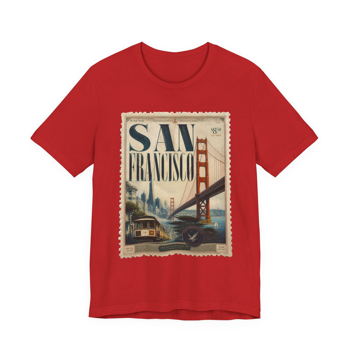 San Francisco Vintage Postage Stamp Graphic Tee