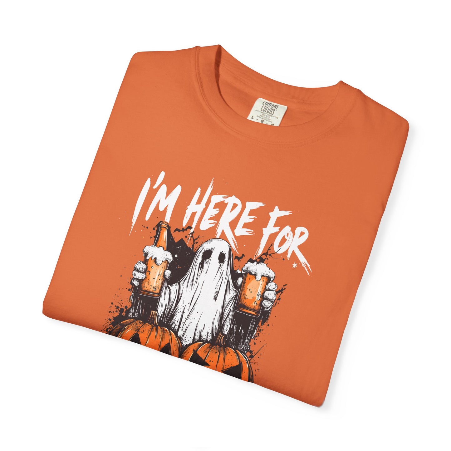 “I’m Here For The Boos” Graphic Tee - White font