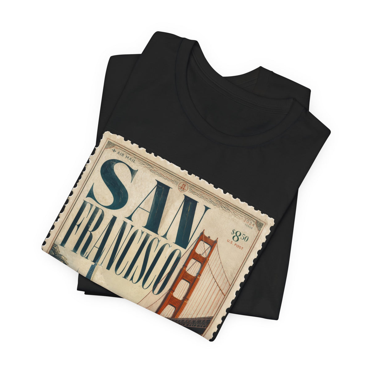 San Francisco Vintage Postage Stamp Graphic Tee