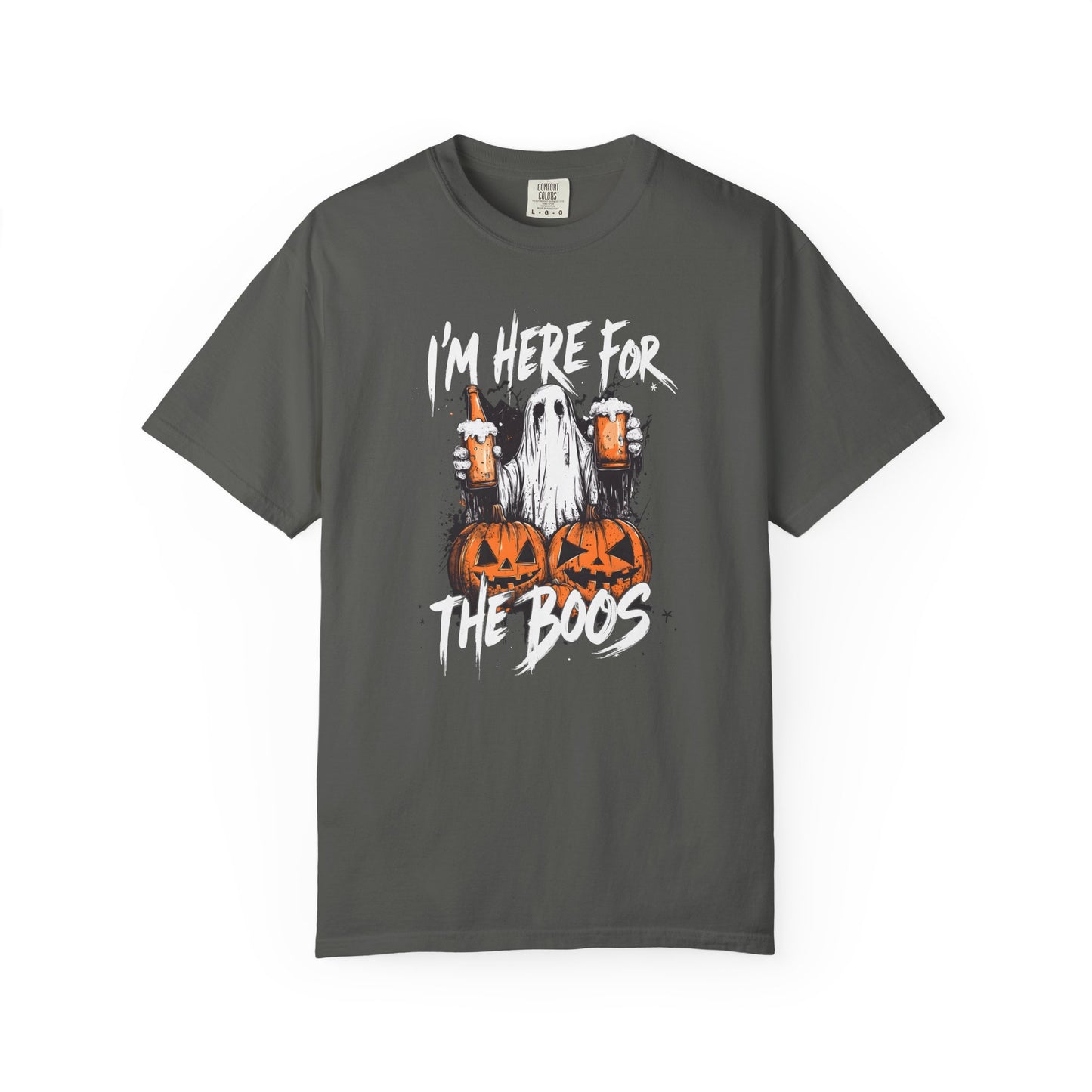 “I’m Here For The Boos” Graphic Tee - White font