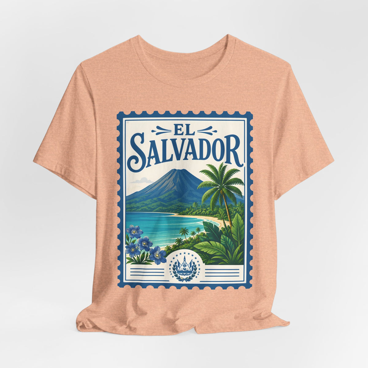 El Salvador Vintage Postage Stamp Graphic Tee