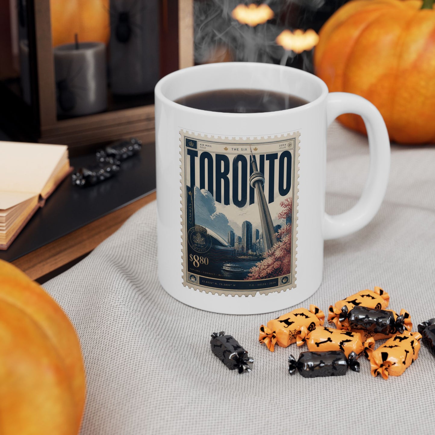 "Toronto" Vintage Travel Stamp Mug – 11 oz.