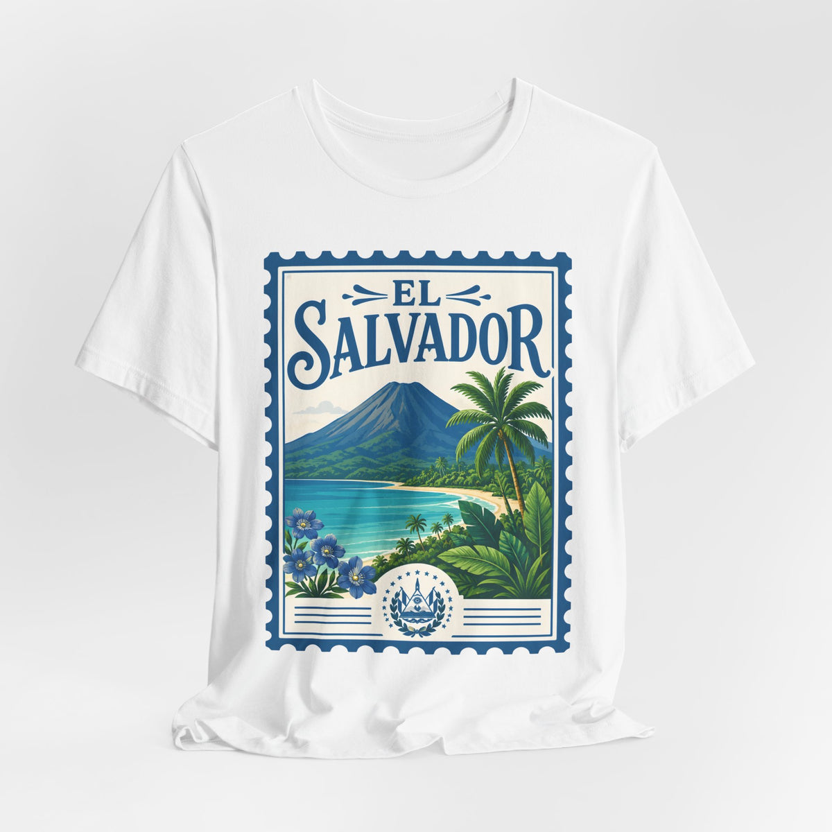 El Salvador Vintage Postage Stamp Graphic Tee