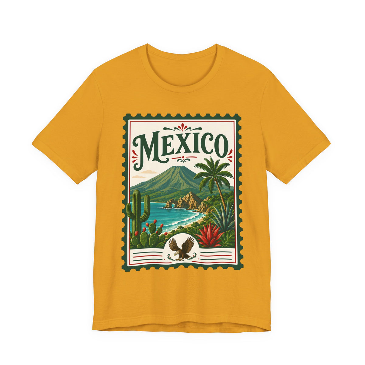 Mexico Vintage Postage Stamp Graphic Tee