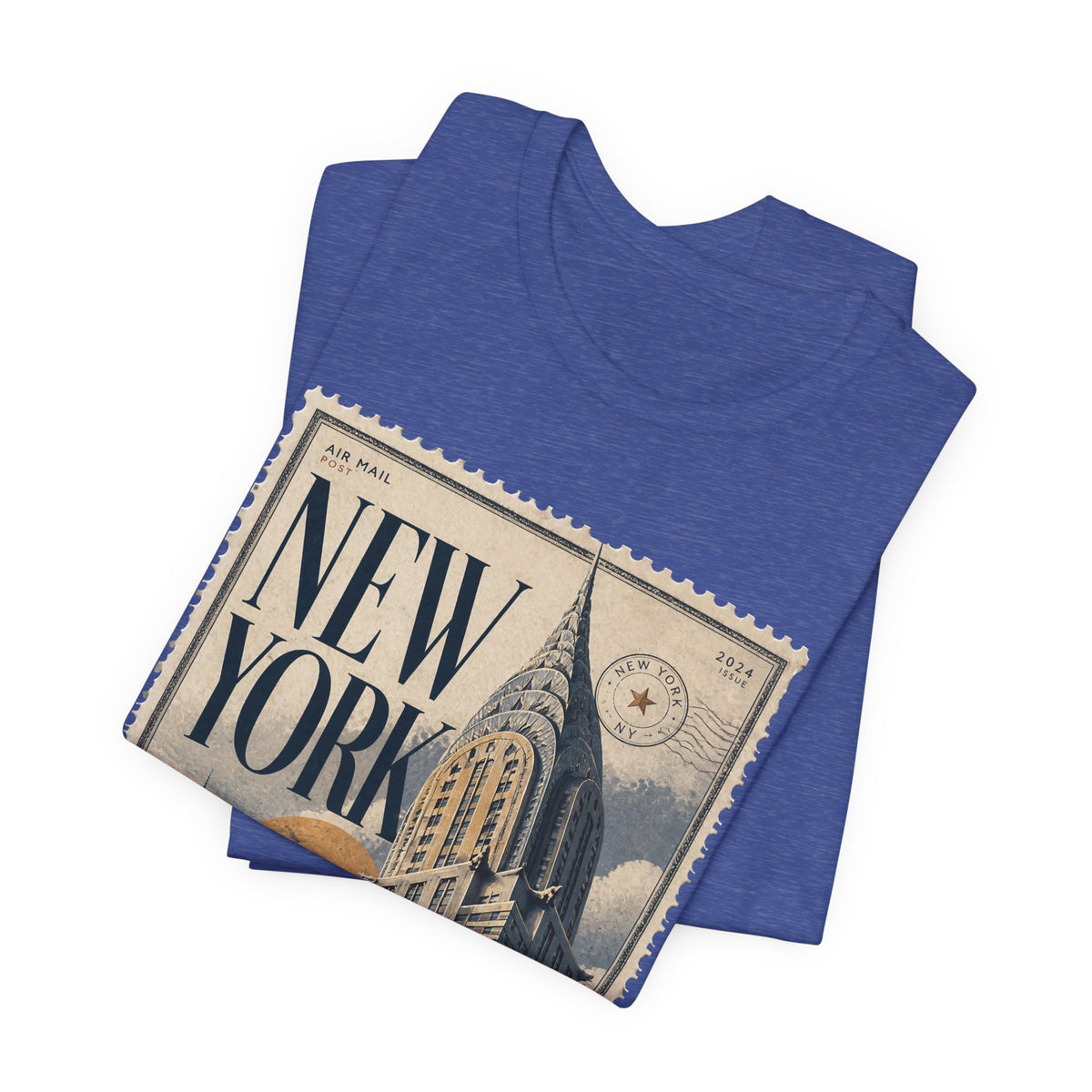 New York Vintage Postage Stamp Graphic T‑Shirt