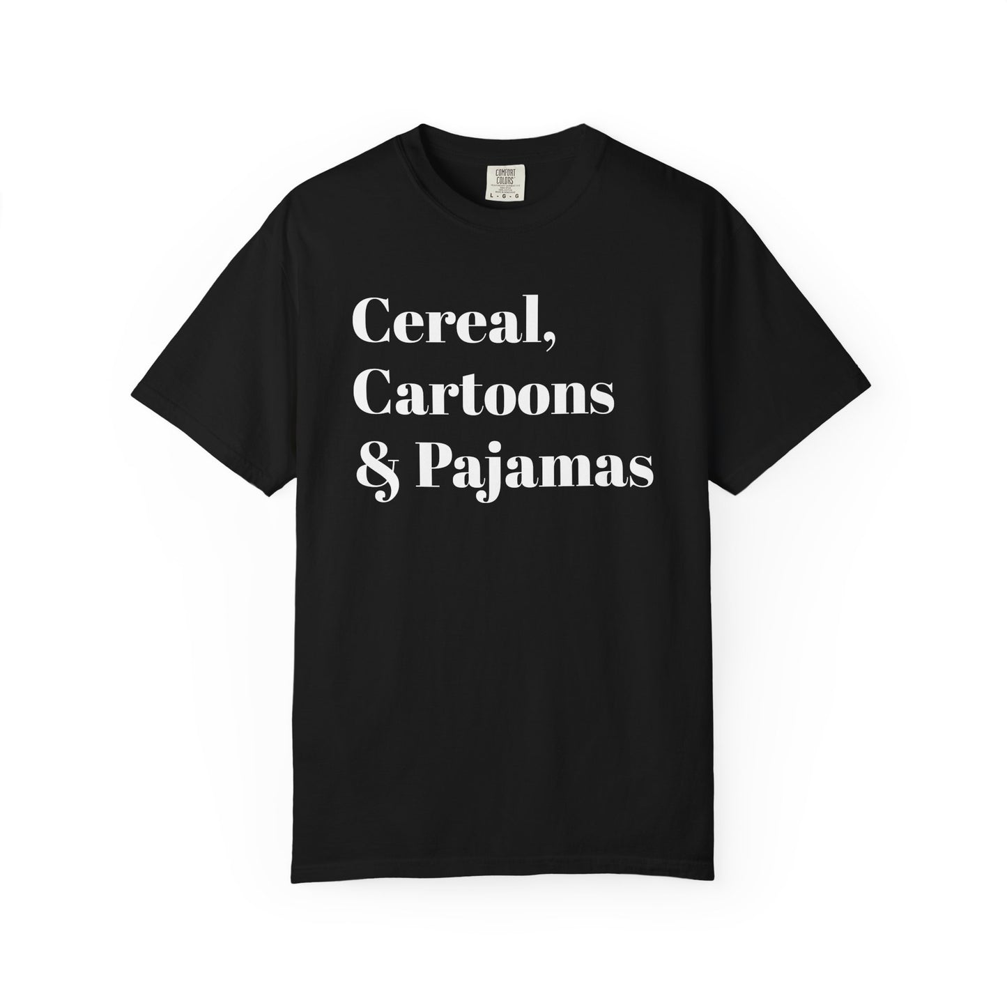 Cereal Nostalgia Tee - White font